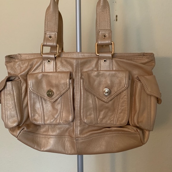 Wilsons Leather Handbags - Wilsons Leather Gold Large Tote Bag